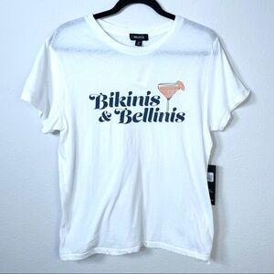 Wildfox Bikinis & Bellinis White Tee Sz Medium